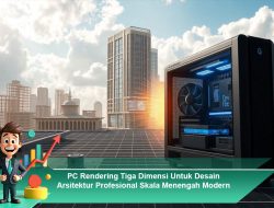 PC Rendering Tiga Dimensi Untuk Desain Arsitektur Profesional Skala Menengah Modern