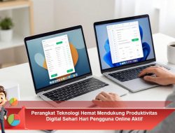 Perangkat Teknologi Hemat Mendukung Produktivitas Digital Sehari Hari Pengguna Online Aktif