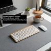 Review Keyboard Wireless Minimalis Desain Estetik Sangat Cocok Untuk Setup Meja Kerja